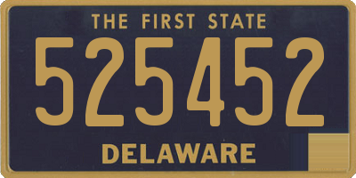 DE license plate 525452