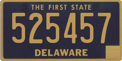 DE license plate 525457