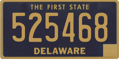 DE license plate 525468