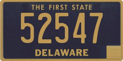 DE license plate 52547