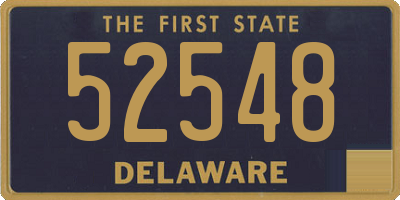 DE license plate 52548