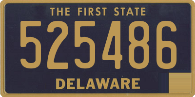 DE license plate 525486