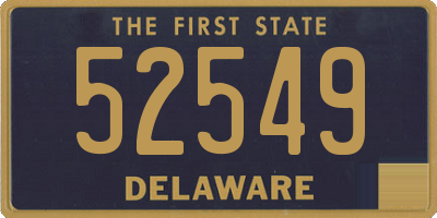 DE license plate 52549