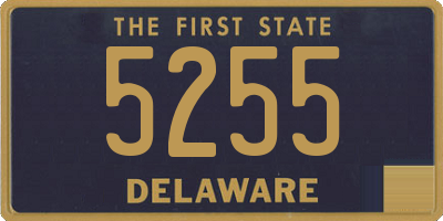 DE license plate 5255