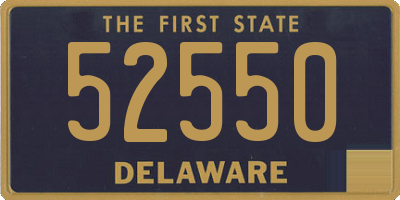 DE license plate 52550