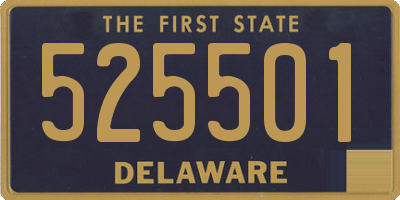DE license plate 525501