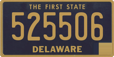 DE license plate 525506