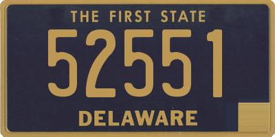 DE license plate 52551