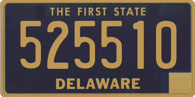 DE license plate 525510