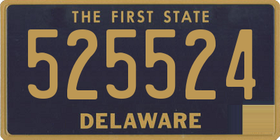 DE license plate 525524