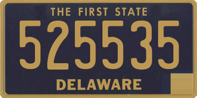 DE license plate 525535