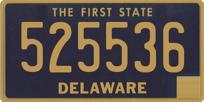 DE license plate 525536