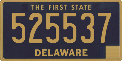 DE license plate 525537