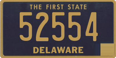 DE license plate 52554