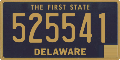 DE license plate 525541