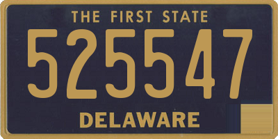 DE license plate 525547