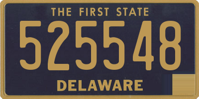 DE license plate 525548