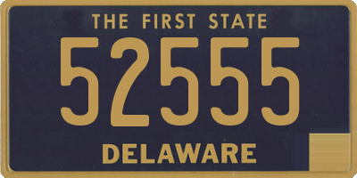 DE license plate 52555