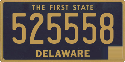 DE license plate 525558