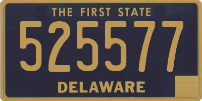 DE license plate 525577