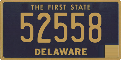 DE license plate 52558