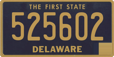 DE license plate 525602