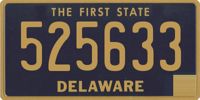 DE license plate 525633