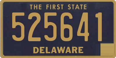 DE license plate 525641