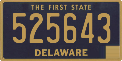 DE license plate 525643