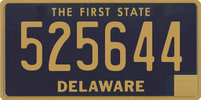 DE license plate 525644