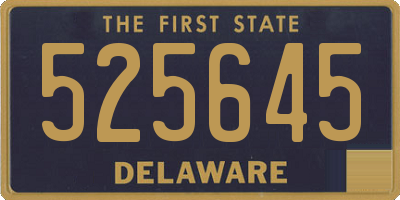 DE license plate 525645