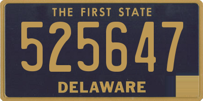 DE license plate 525647