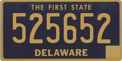 DE license plate 525652