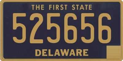 DE license plate 525656