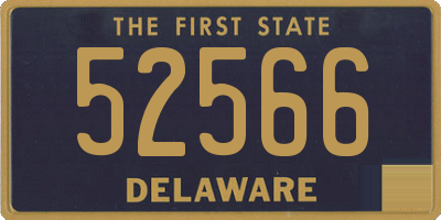 DE license plate 52566