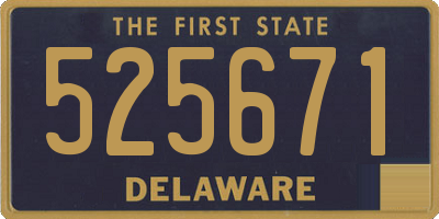 DE license plate 525671