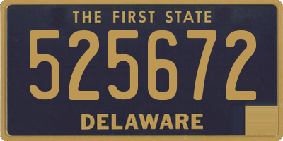 DE license plate 525672