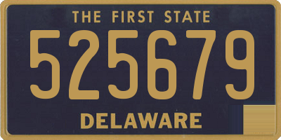 DE license plate 525679