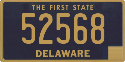DE license plate 52568