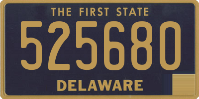 DE license plate 525680