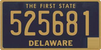 DE license plate 525681