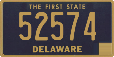 DE license plate 52574