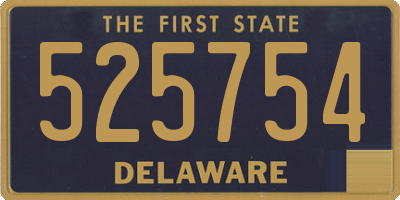 DE license plate 525754