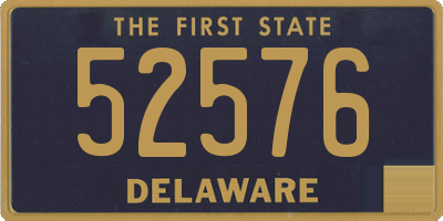 DE license plate 52576