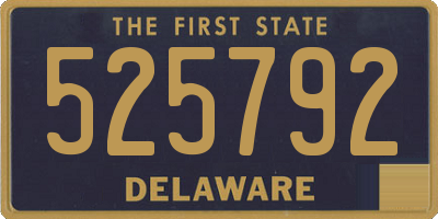 DE license plate 525792