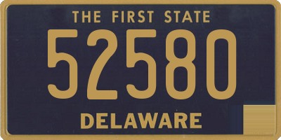 DE license plate 52580