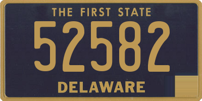 DE license plate 52582
