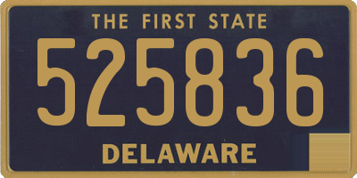 DE license plate 525836