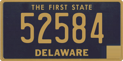 DE license plate 52584