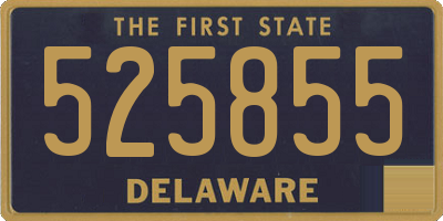 DE license plate 525855